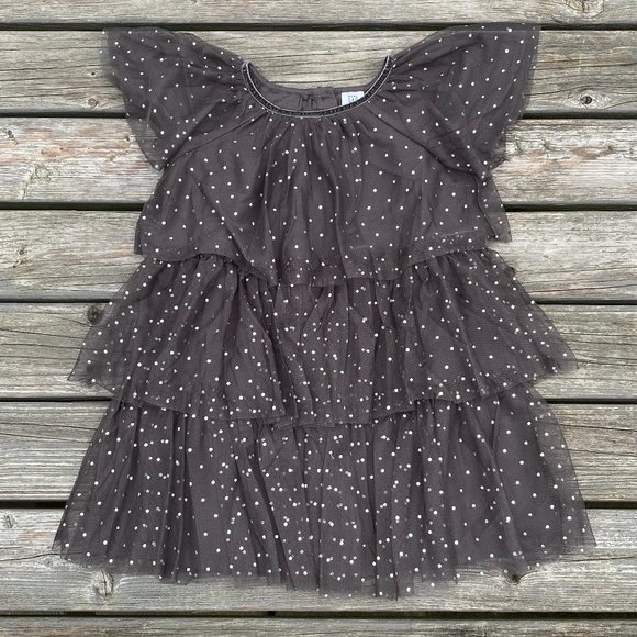 BabyGap Toddler Glitter Tiered Dress 2T - Picture 4 of 15